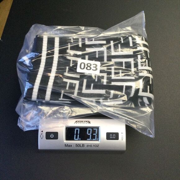 Black and White Ribbed Pencil Midi Skirt - Picture 5 of 6